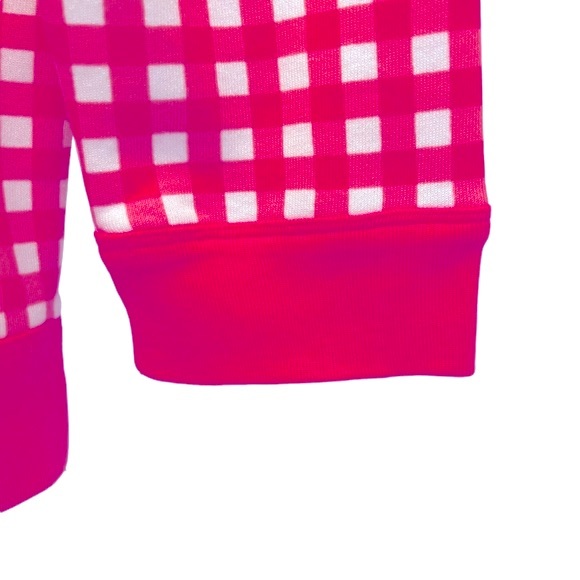 TALBOTS Punch Pink Gingham Crewneck Sweatshirt in XL Petite Style # P214013685 - Picture 5 of 5